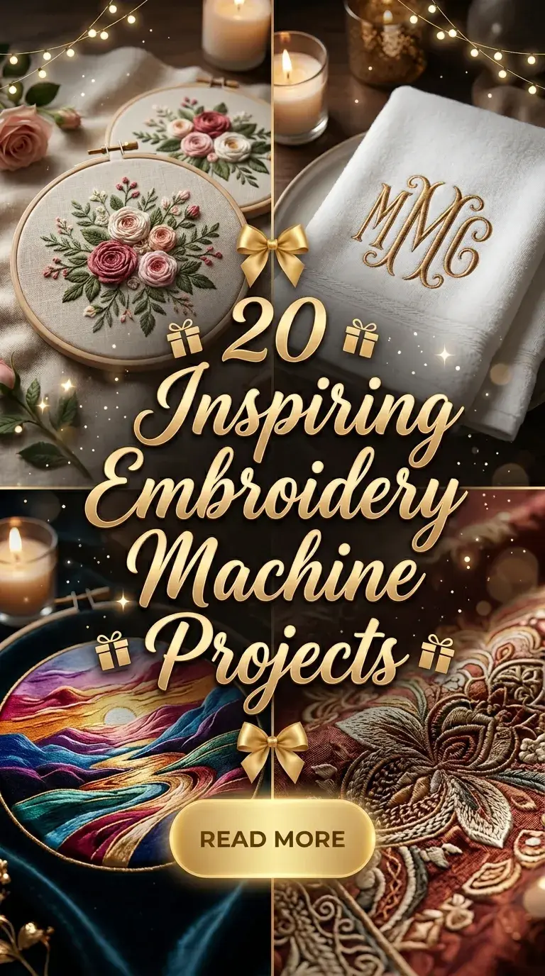 20 Inspiring Embroidery Machine Projects